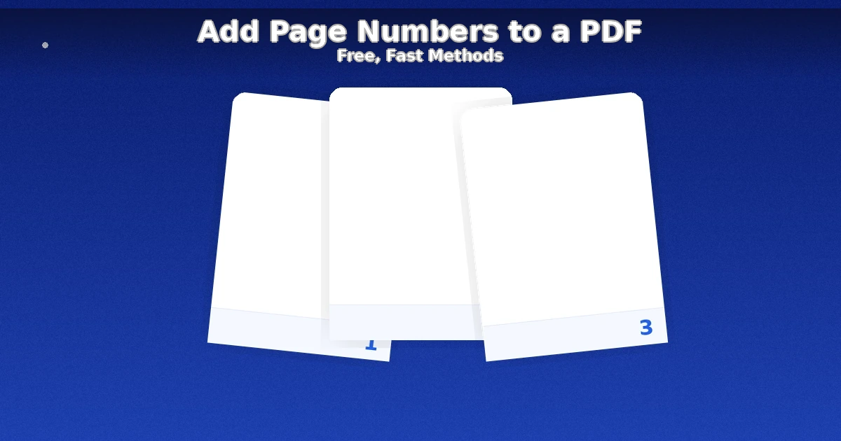 Add Page Numbers to a PDF – Featured image 2025
